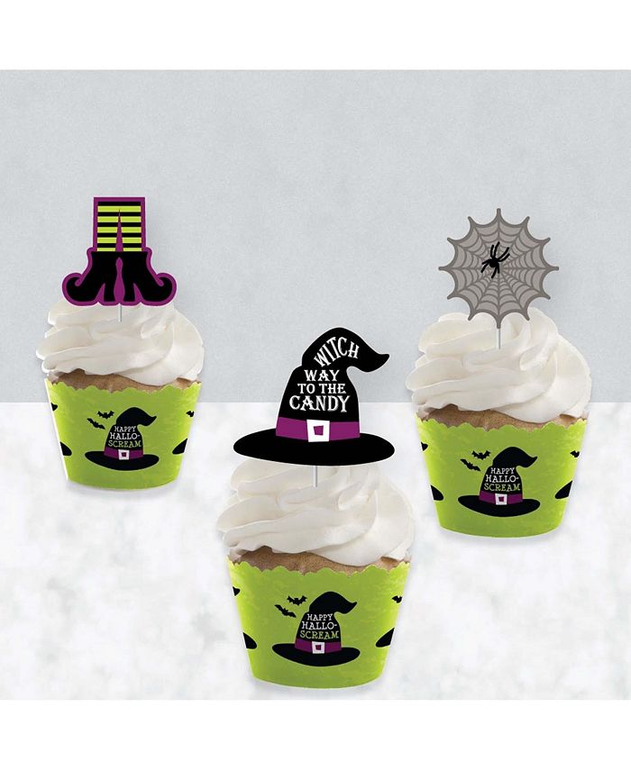 6 Pics à Gâteau Halloween - Décoration Cupcakes, Desserts En Forme De Bottes De Sorcière, Monstres, Pour Fête