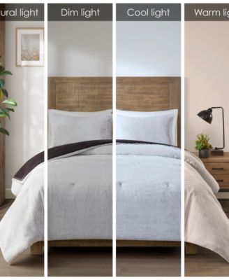 Sawyer Faux-Fur 3-Pc. Comforter Set, Full/Queen
