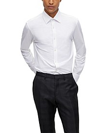 BOSS Men's Performance Structured Stretch Jersey Regular-Fit Shirt