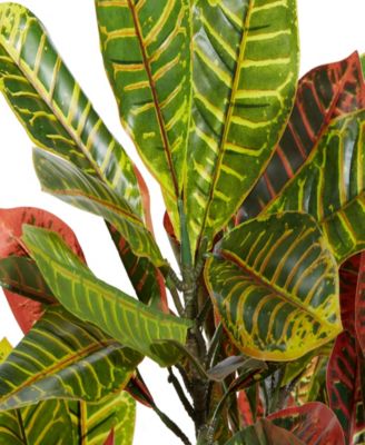 Traditional Croton Artificial Plant, 50"