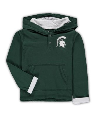 Toddler Boys Green and Heathered Gray Michigan State Spartans Poppies Hoodie and Sweatpants Set