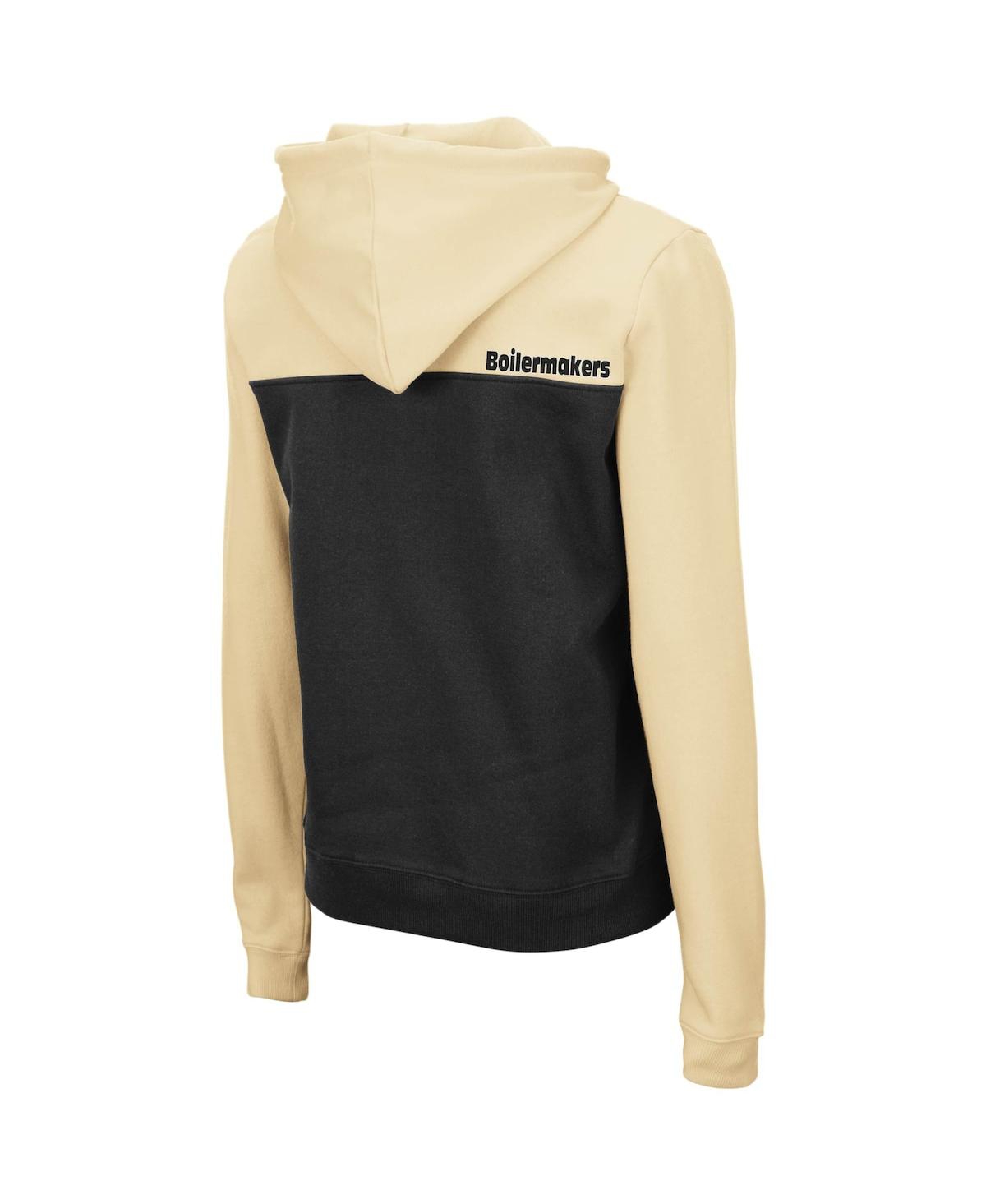 Women's Colosseum Charcoal Purdue Boilermakers Aidan Half-Zip Hoodie - Charcoal