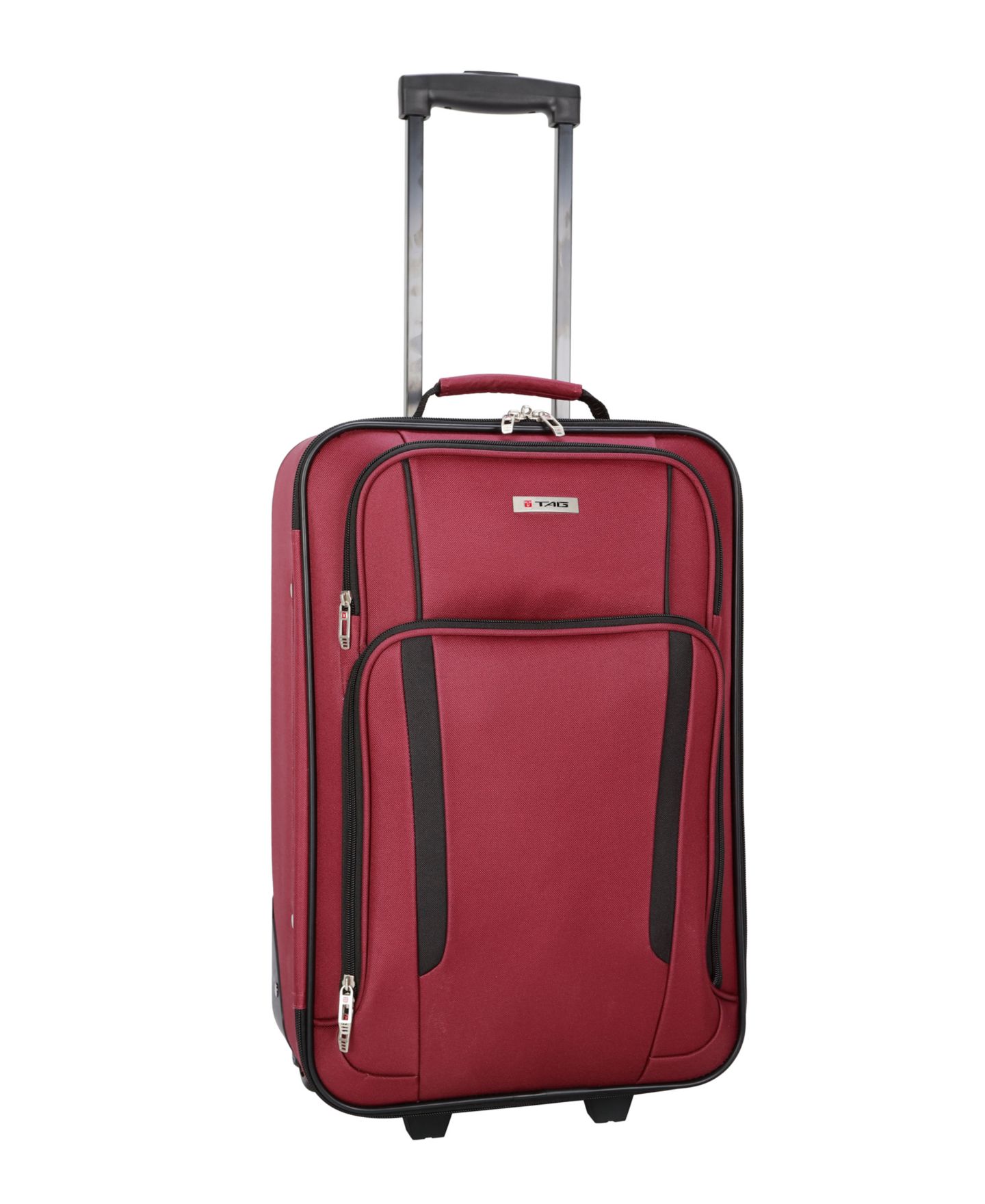 Чемоданы Tag Freehold 5-Piece Softside Spinner Luggage Set, Created for Macy's, цвет: Бордовый — фото 6