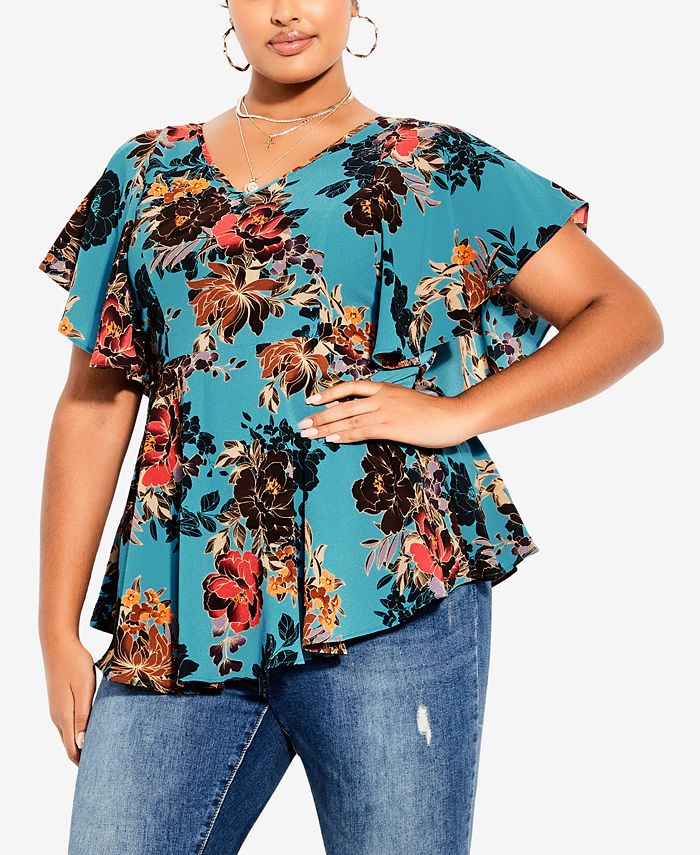 CITY CHIC Trendy Plus Size Adrianna Top Macy's