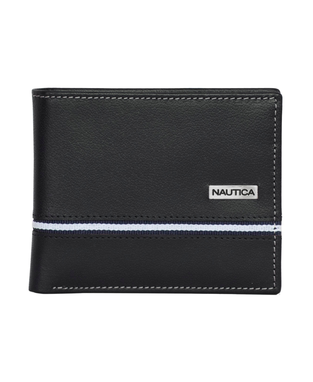 Men's Bifold Leather Wallet - Black