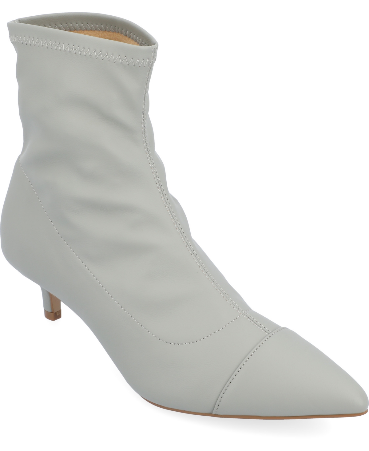 JOURNEE COLLECTION WOMEN'S JADDE POINTED TOE KITTEN HEEL DRESS BOOTIES