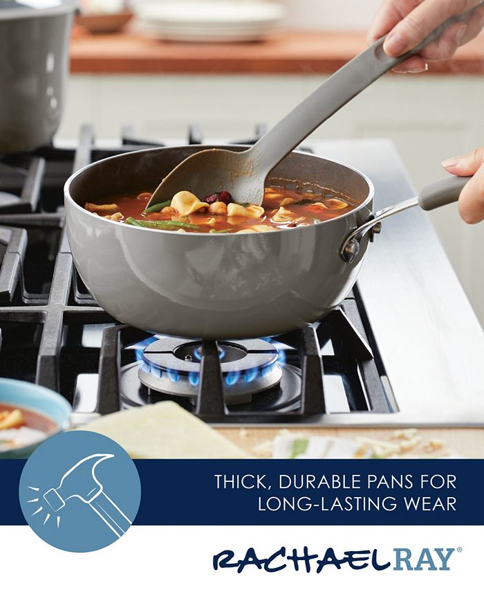 Rachael Ray Cook + Create Aluminum Nonstick Saucier Pan, 3 Quart Macy's