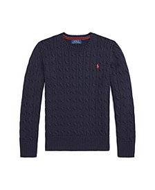Big Boys Cable- Knit Sweater