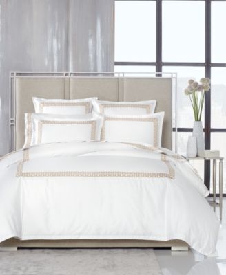 Chain Links Embroidered 100 Pima Cotton Duvet Cover Sets Exclusively At Macys