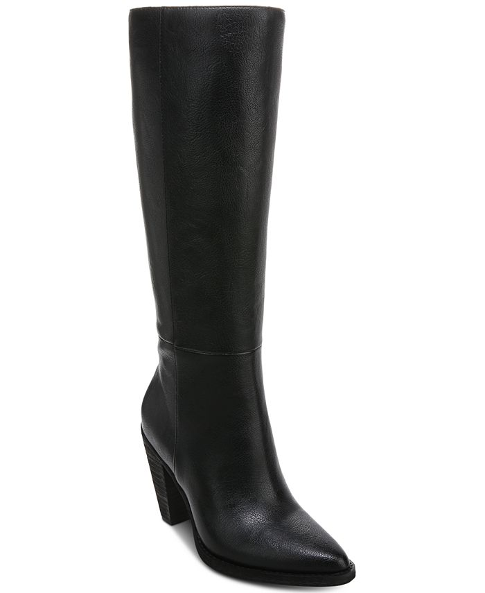 Zodiac Women's Gwyn Knee High Boot - Western Style Lug Sole Boot With Side Zip