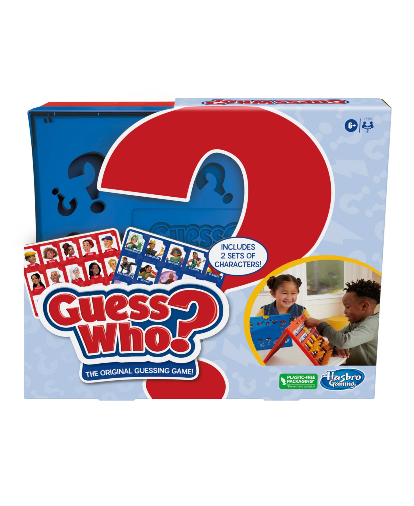 Детская настольная игра Hasbro Gaming Guess Who Classic 2-Player Board Game, Ages 6+ — фото 3