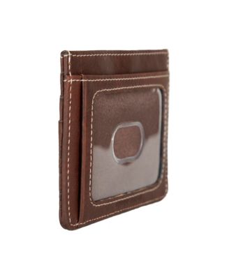 Men's Western Embossed Leather Card Case