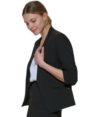 Women's Asymmetrical Open-Front Blazer