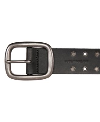 Men's Grommet and Stud Leather Belt