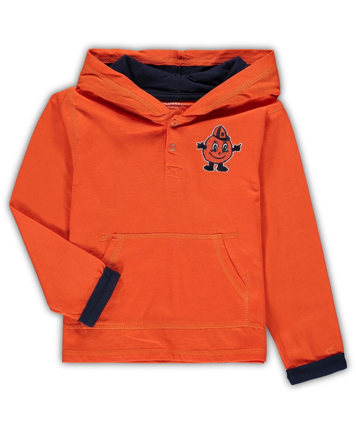 Colosseum Toddler Boys  Orange, Heathered Gray Syracuse Orange Poppies Hoodie And Sweatpants Set In Orange,heathered Gray