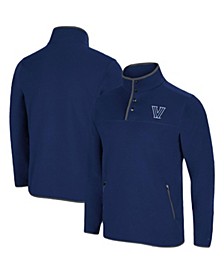 Men's Navy Villanova Wildcats Rebound Snap Pullover Jacket