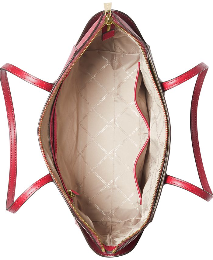 Michael Kors Marilyn Medium TopZip Leather Tote Macy's