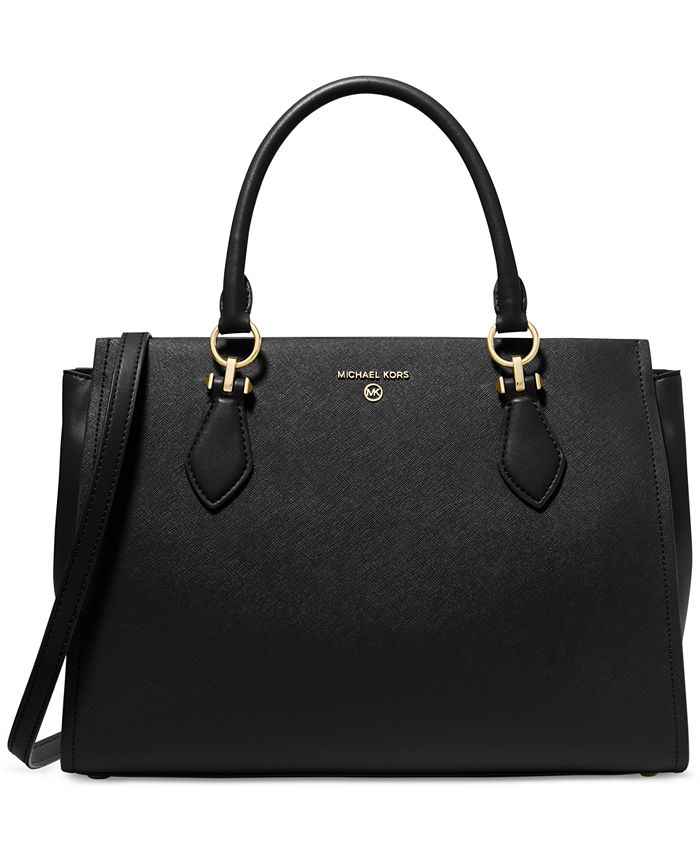 Michael Kors Leather Marilyn Large Satchel & Reviews - Handbags ...