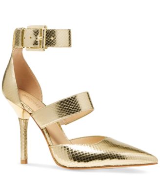 michael kors gold high heel sandals