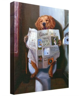 'Dog Gone Funny' Graphic Art Print On Wrapped Canvas Wall Art, 20" x 16"