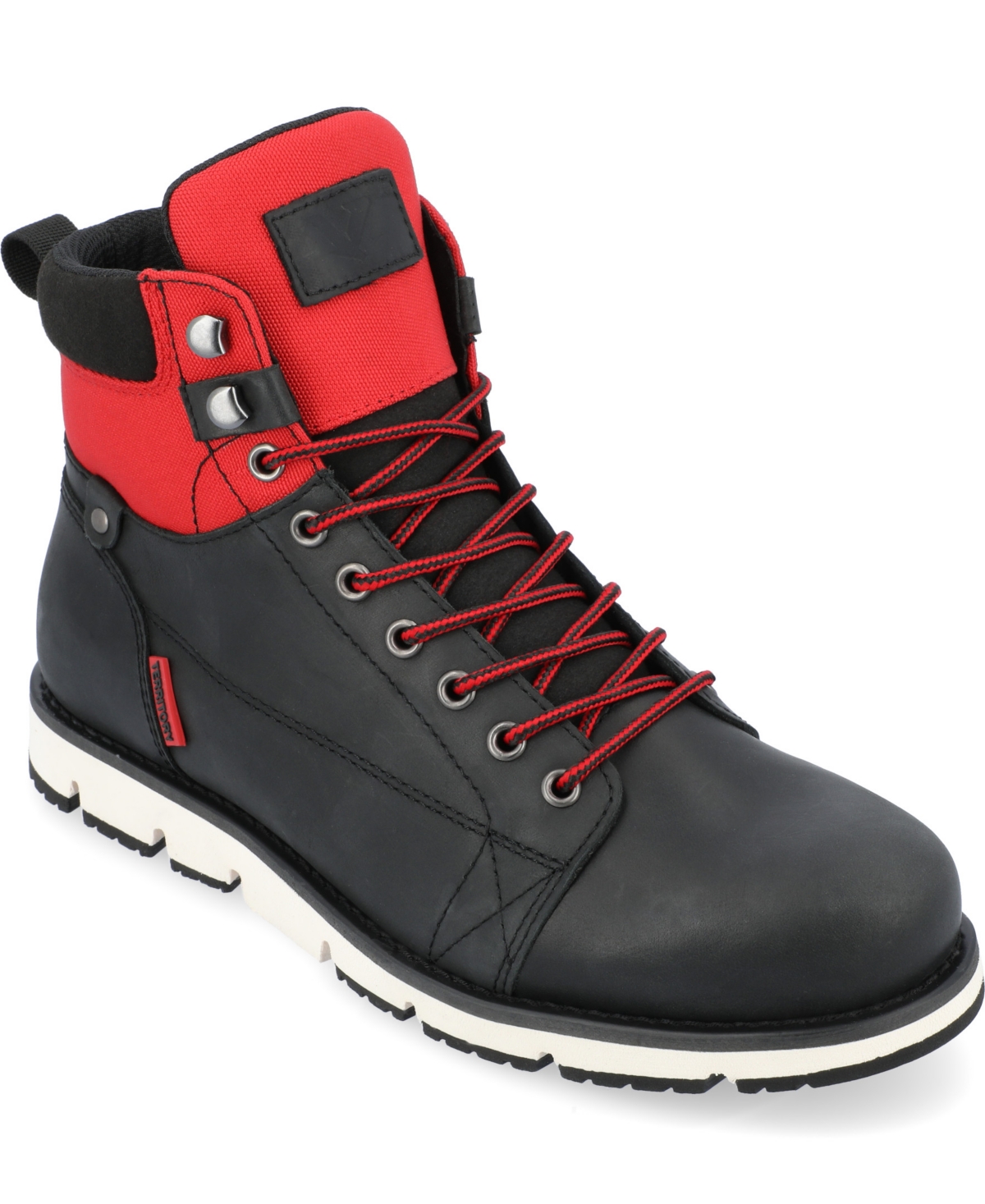 Shop Territory Men's Slickrock Tru Comfort Foam Lace-up Water Resistant Ankle Boots In Black