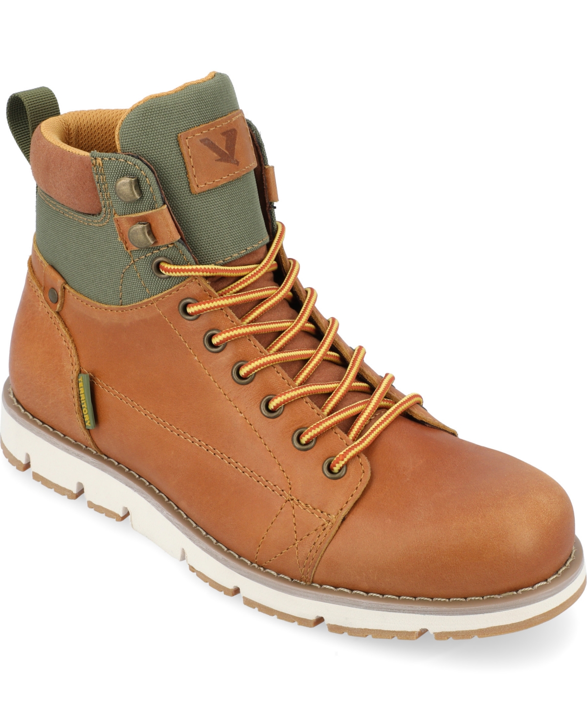 Shop Territory Men's Slickrock Tru Comfort Foam Lace-up Water Resistant Ankle Boots In Chestnut
