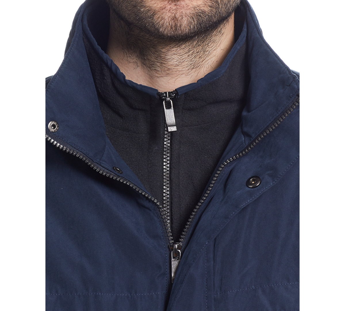 Weatherproof Men's Microfiber Poly Filled Bomber Jacket In Blue