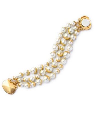 Accessory Concierge Women's Imitation Pearl Cluster Bracelet - Macy's