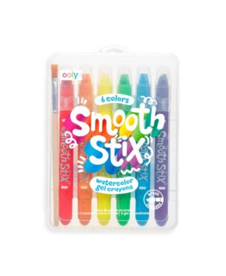 Ooly Smooth Stix Watercolor Gel Crayons 6 Piece Colors Set - Macy's