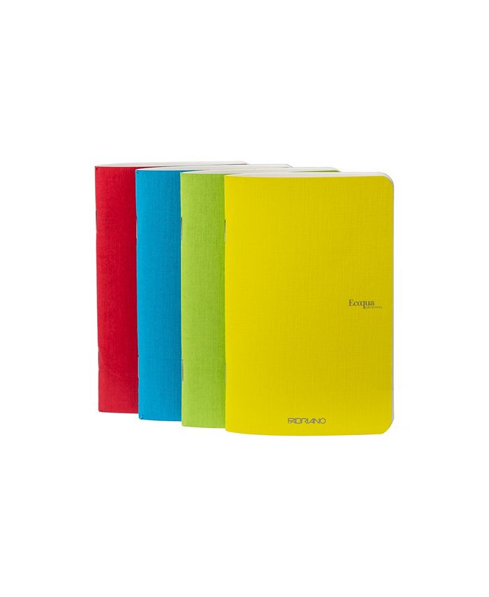 Fabriano Spring Colors Ecoqua Pocket Sized Staple Bound Notebook Blank