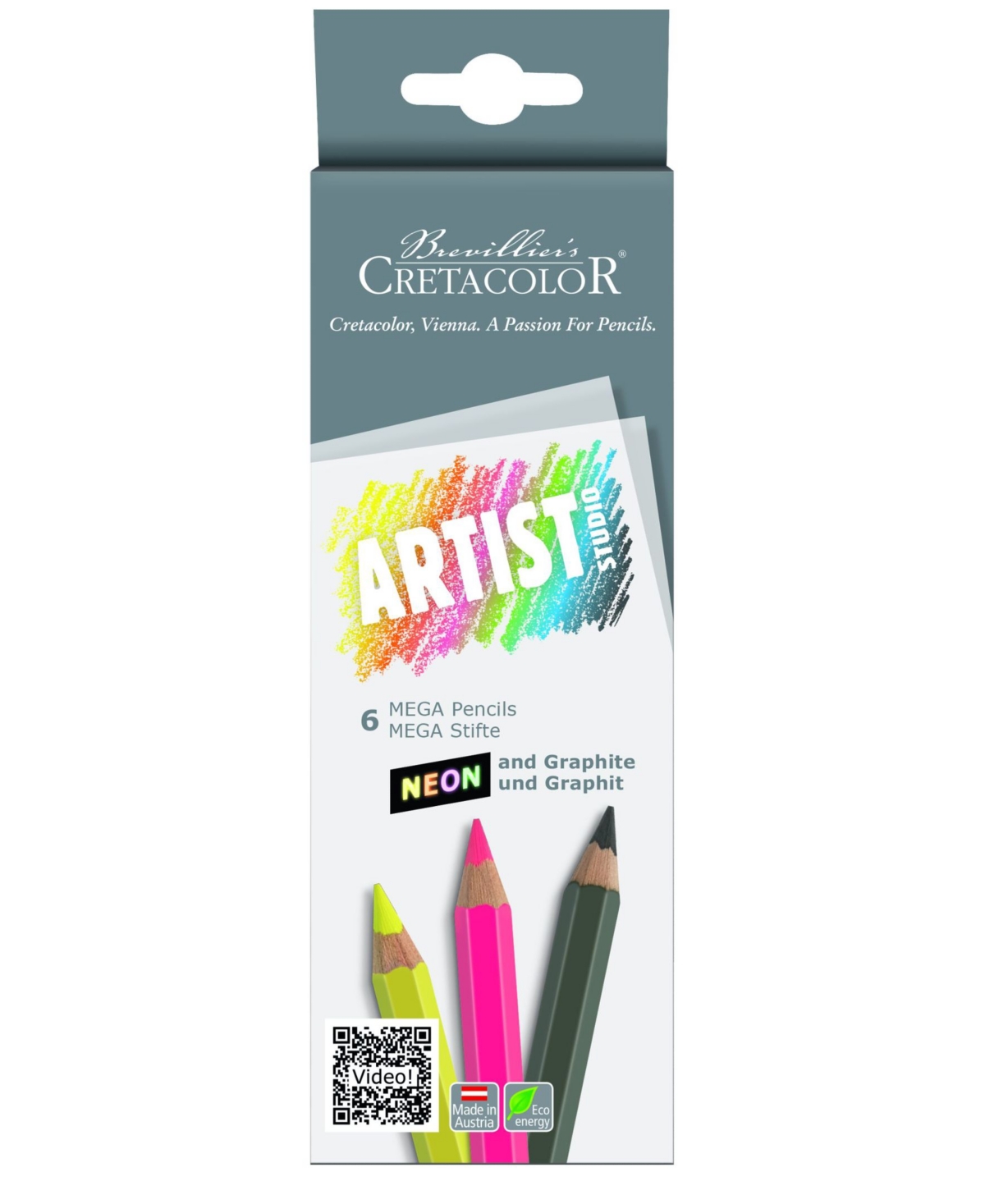 Artist Studio Mega Neon Pencil 6 Piece Set - Multi
