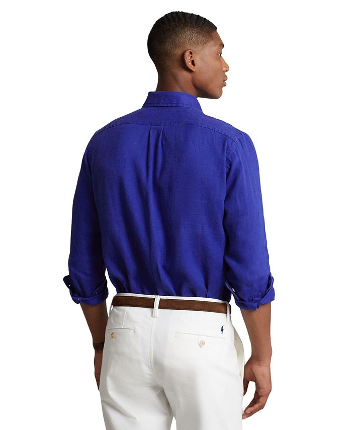 Polo Ralph Lauren Men's ClassicFit Linen Shirt & Reviews Casual ButtonDown Shirts Men Macy's