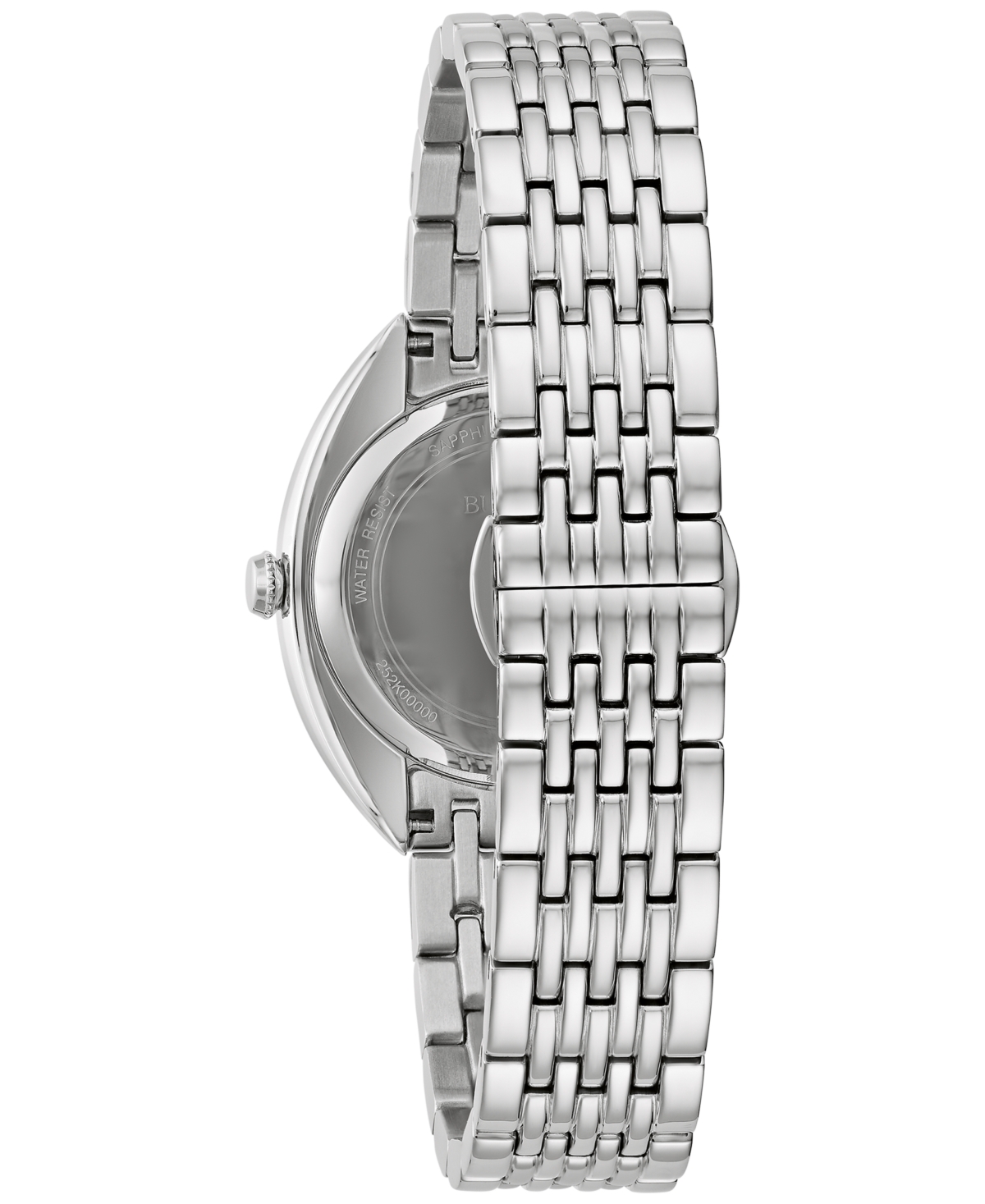 Bulova Women's Classic Diamond (1/10 ct. t.w.) Stainless Steel Bracelet Watch 30mm, A Macy's Exclusive