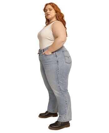 Levi's Trendy Plus Size Women's '94 Baggy Jeans & Reviews - Jeans - Plus  Sizes - Macy's