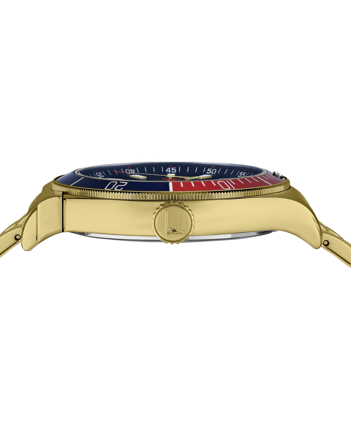 Shop Ferragamo Salvatore  Men's Swiss 1898 Sport Gold Ion Plated Stainless Steel Bracelet Watch 44mm In Ip Yellow Gold