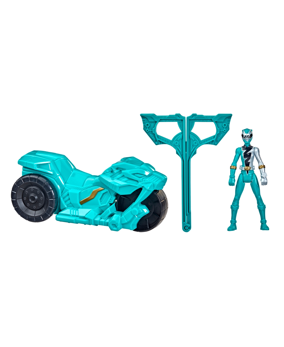 Power Rangers Rip N Go Sabertooth Battle Rider and Dino Fury Green Ranger