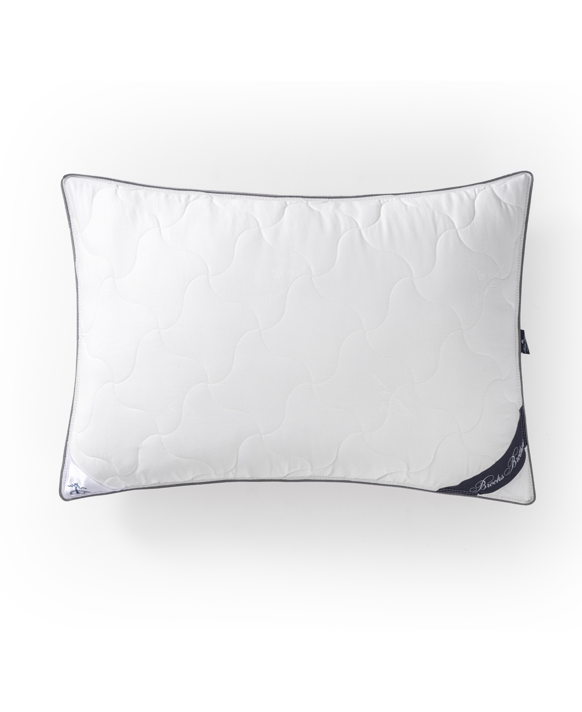 Brooks Brothers Rayon From Bamboo, Cotton Queen Pillow In White