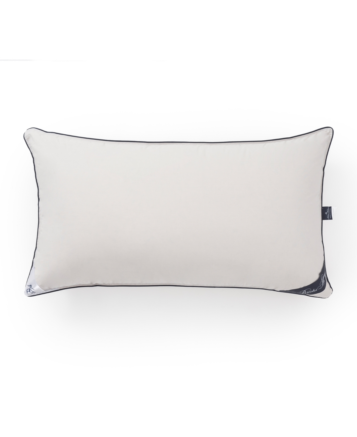 Brooks Brothers Down Cotton King Pillow In Silver-tone