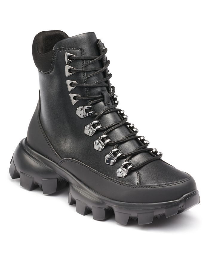 Karl lagerfeld black boots hot sale