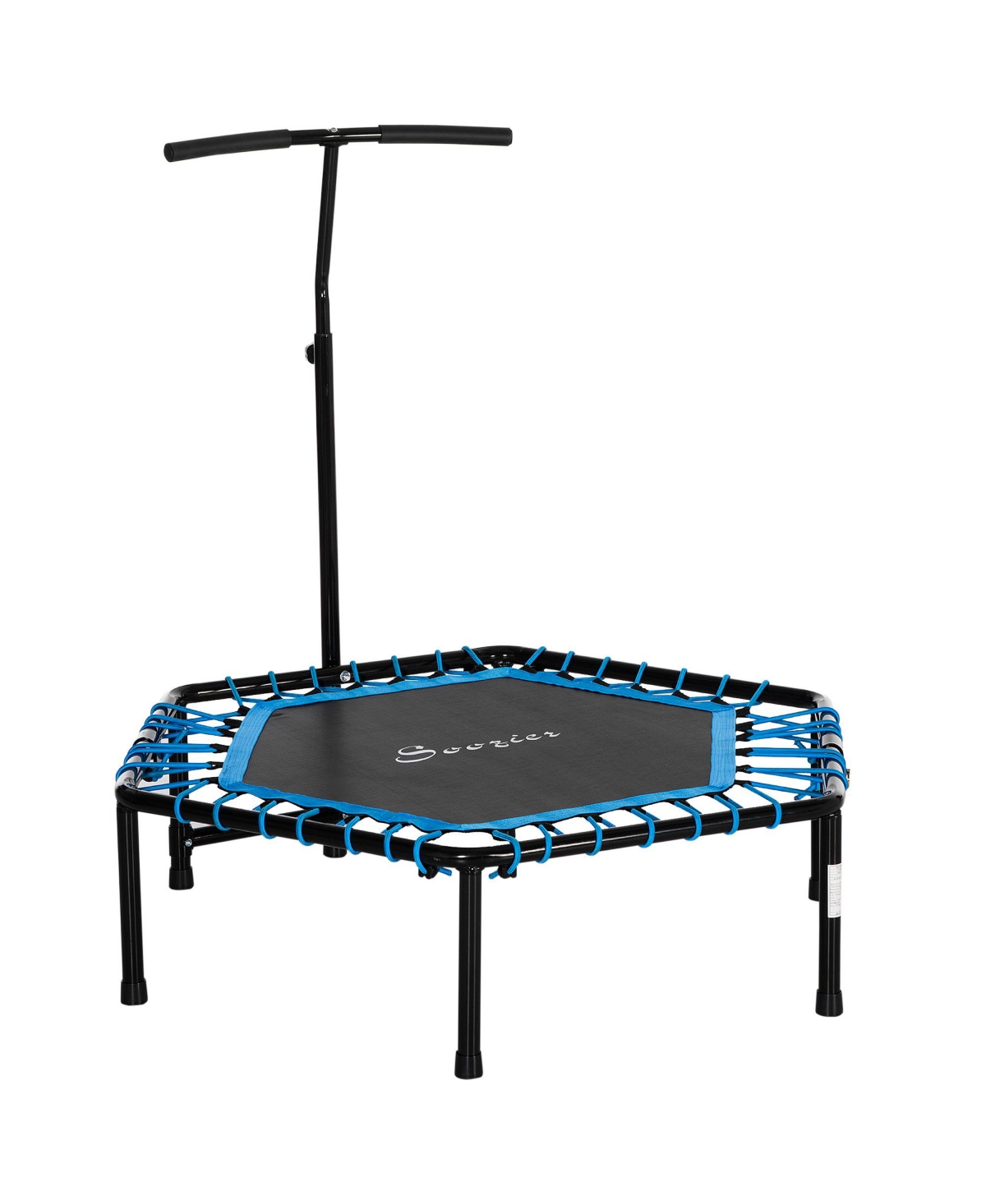 48" Foldable Adjustable Trampoline Bungee Exercise Fitness Trainer - Blue