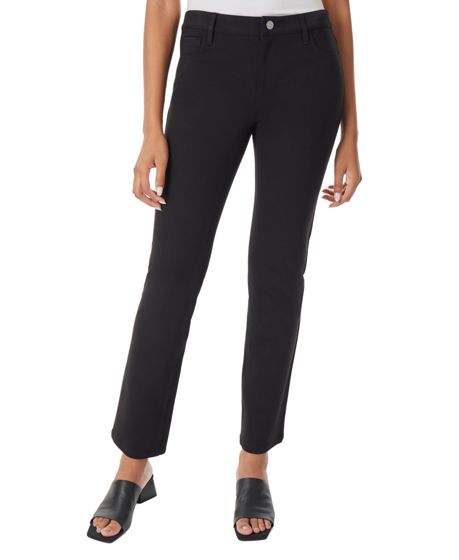Petite Lexington Mid-Rise Straight Pants