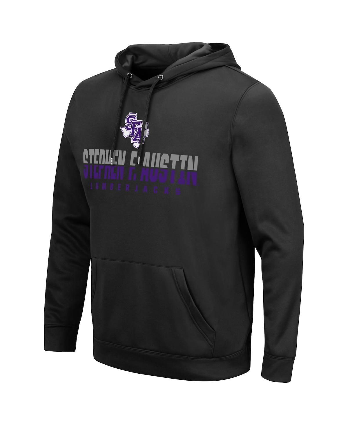 Men's ColosseumStephen F Austin Lumberjacks Lantern Pullover Hoodie - Black