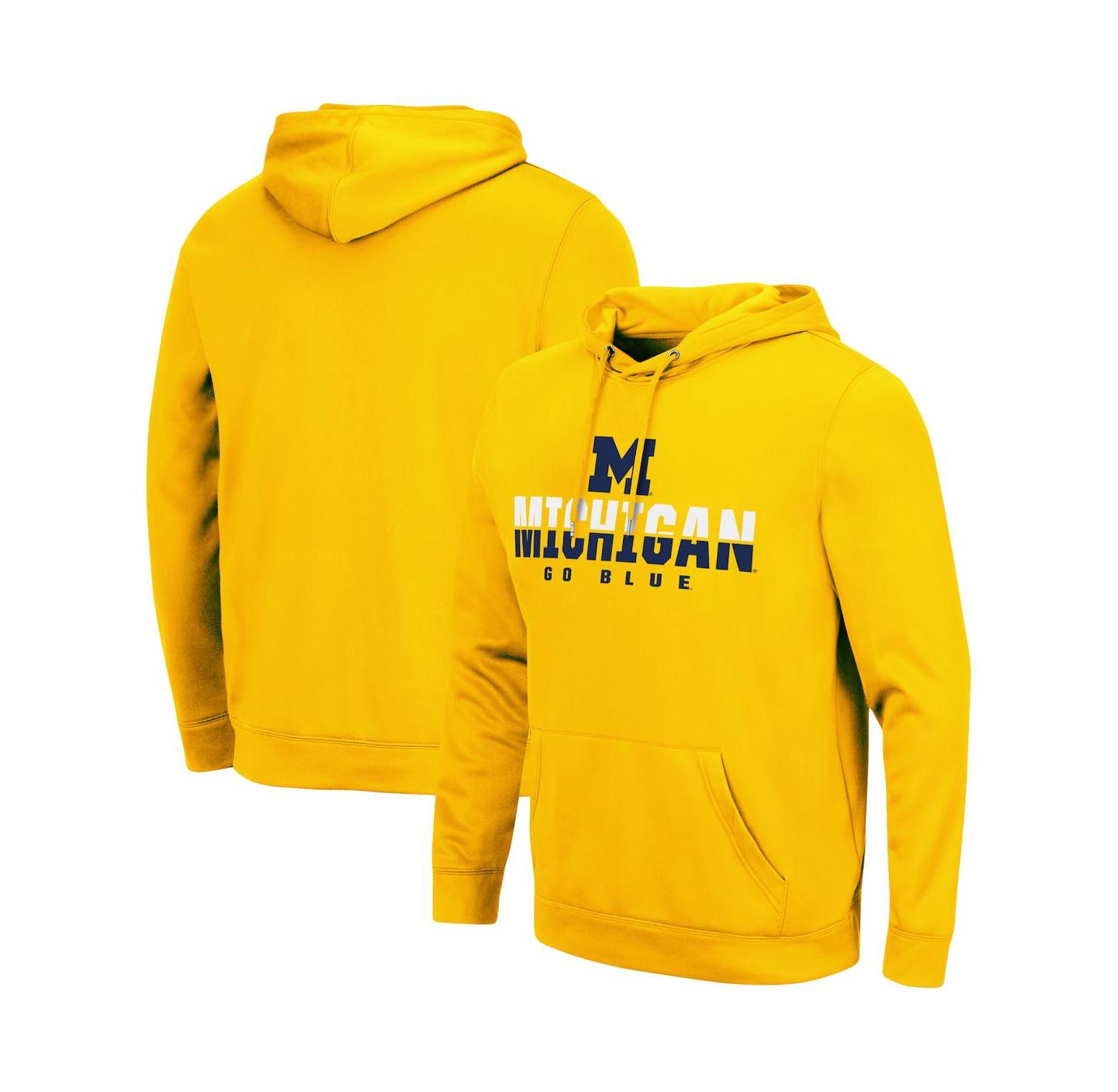 Men's Maize Michigan Wolverines Lantern Pullover Hoodie