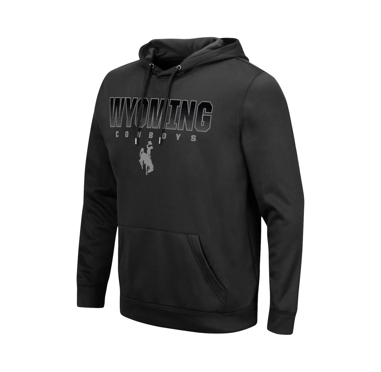 Men's Black Wyoming Cowboys Blackout 3.0 Pullover Hoodie