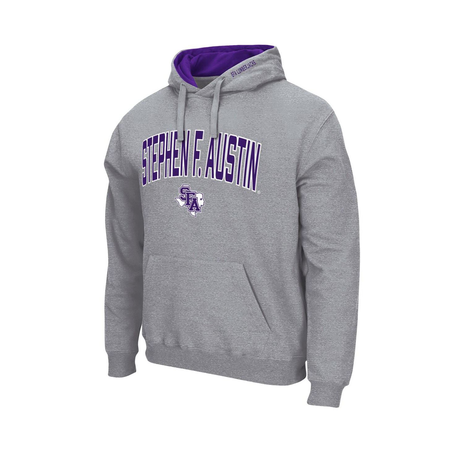 Men's Stephen F Austin Lumberjacks Arch and Logo Pullover Hoodie