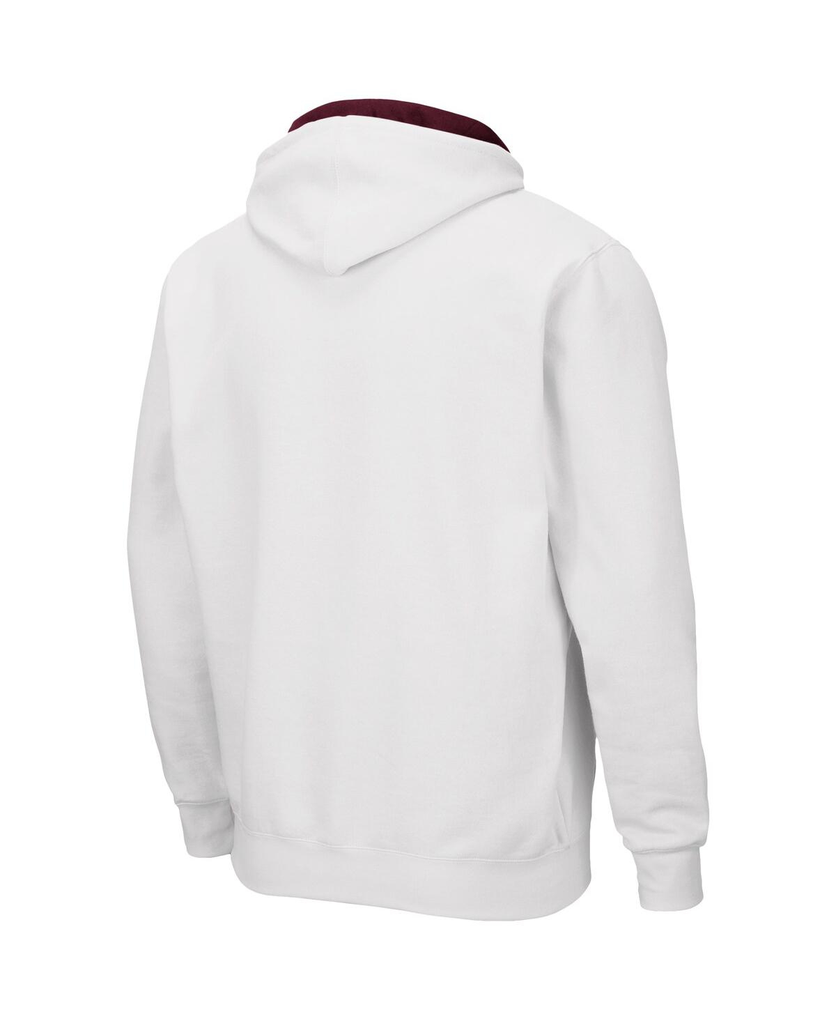 Colosseum Men's Virginia Tech Hokies Arch & Logo 3.0 Full-zip Hoodie In Charcoal