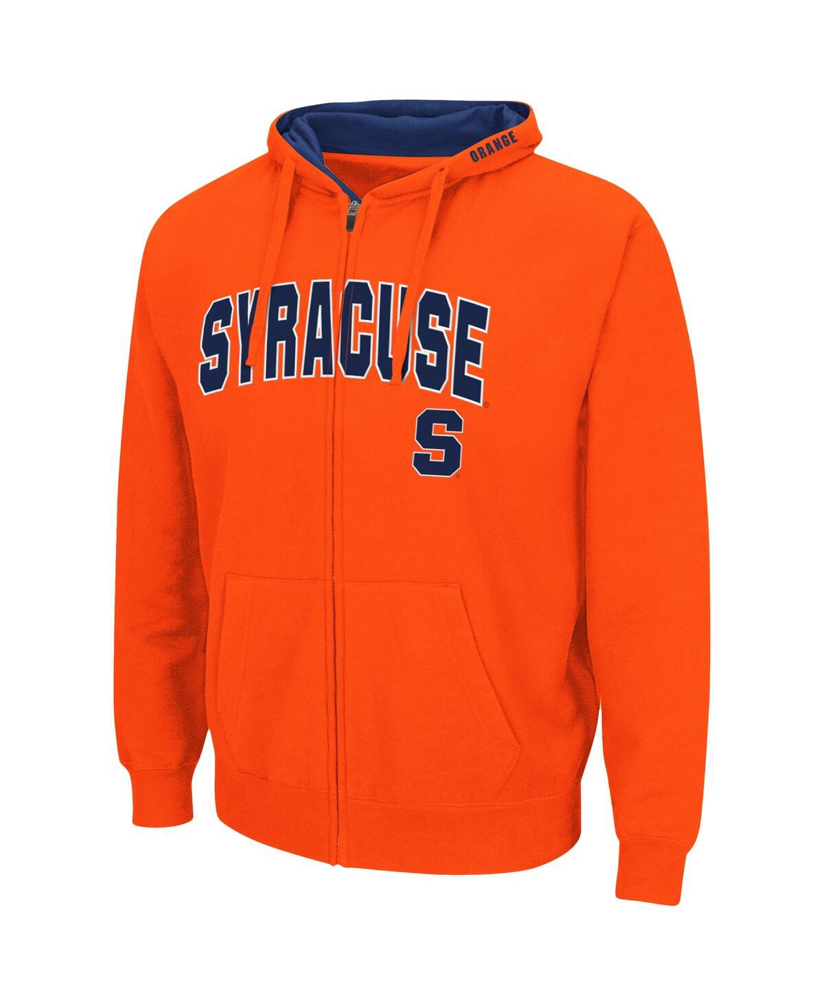 Shop Colosseum Men's  Orange Syracuse Orange Arch And Logo 3.0 Full-zip Hoodie