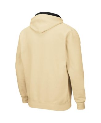 Men's Gold Purdue Boilermakers Arch and Logo 3.0 Full-Zip Hoodie