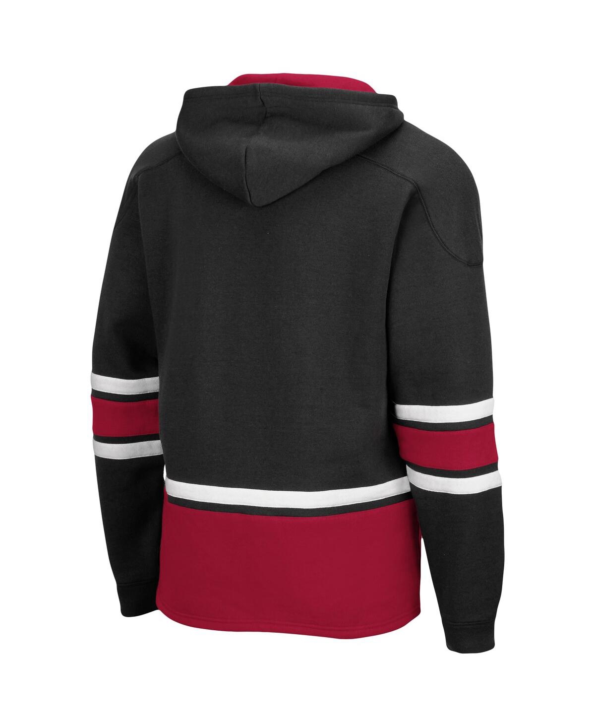 Colosseum Black Stanford Cardinal Lace Up 3.0 Pullover Hoodie In Black