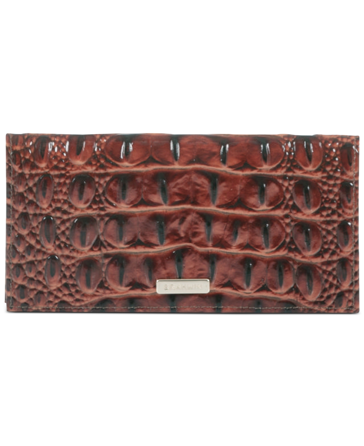 Cordelia Checkbook Leather Wallet - Pecan Melbourne
